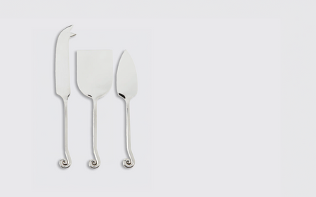 Three Piece Spiral Cheese Knife Set